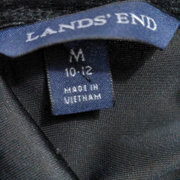 Land's End Black Velvet Draped Top - Picture 4 of 4